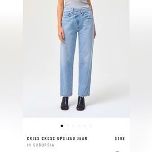 AGOLDE CRISS CROSS JEANS